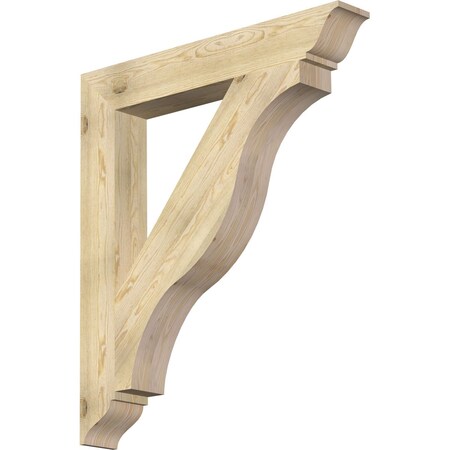 Ekena Millwork Funston Traditional Rough Sawn Bracket, Douglas Fir, 6"W x 42"D x 48"H BKT06X42X48FST01RDF